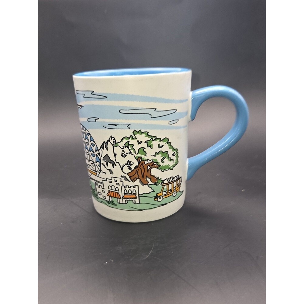 Walt Disney World FOUR PARKS CERAMIC MUG Cup Magic Kingdom EPCOT Hollywood - Picture 7 of 15